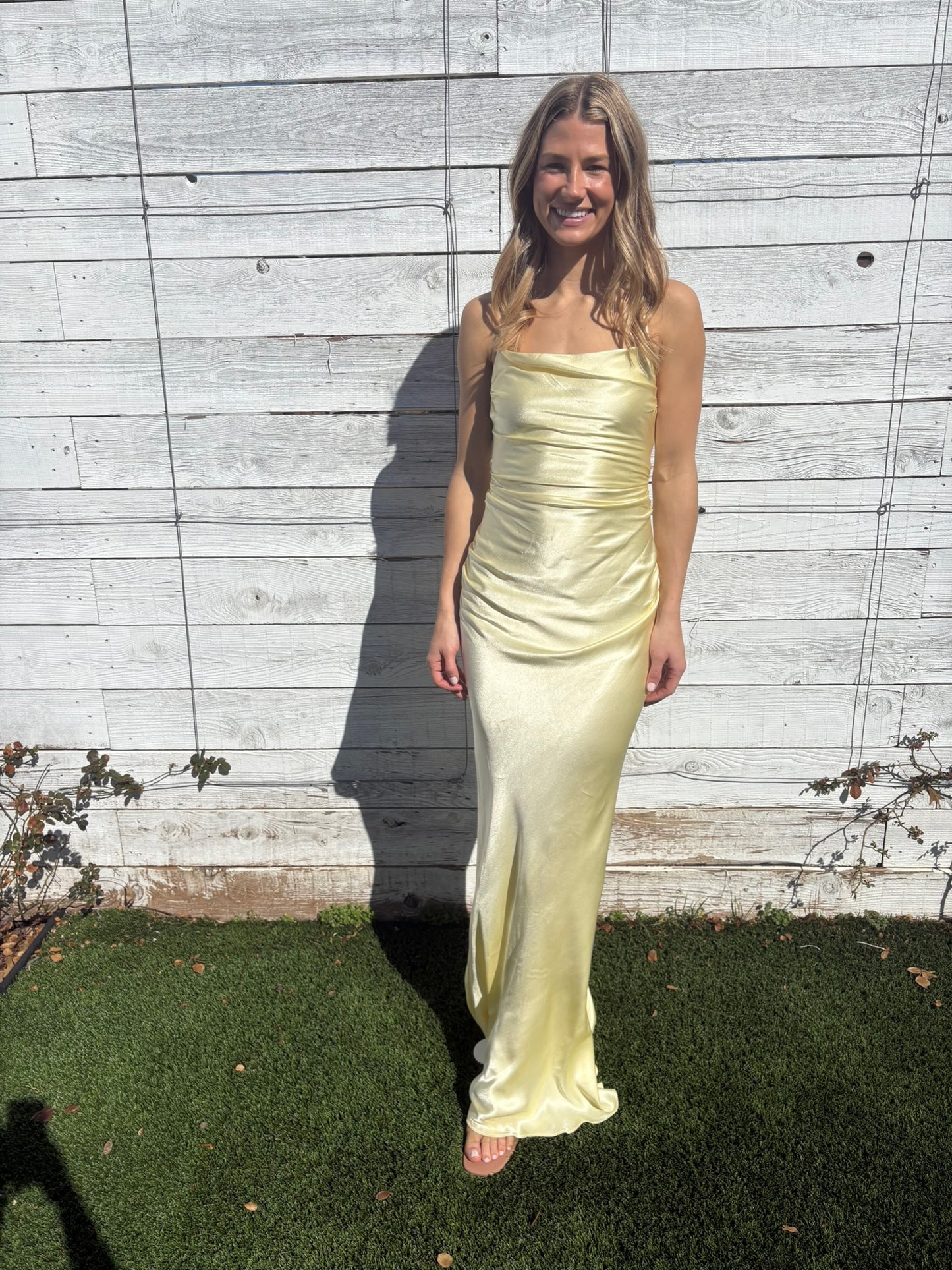 la lune lace back maxi dress