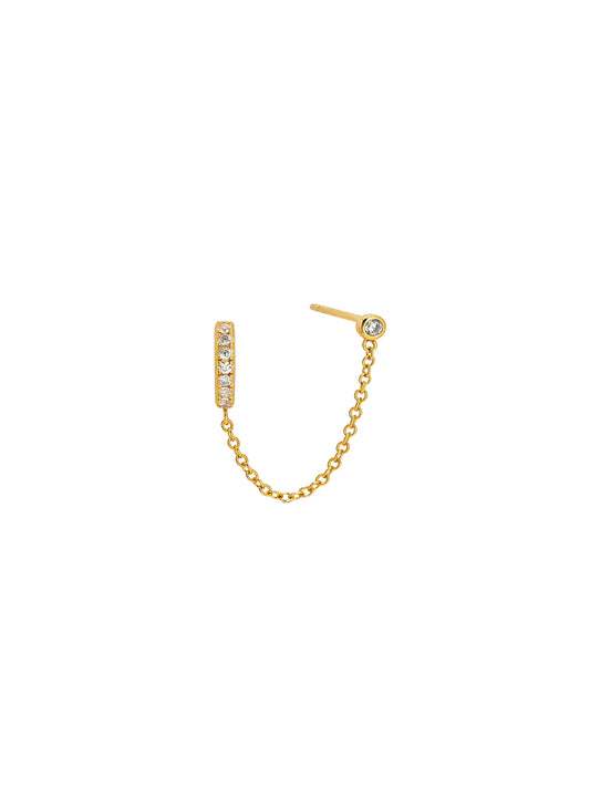 love and magic double piercing stud & hoop
