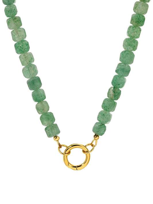 quartz charm keeper necklace