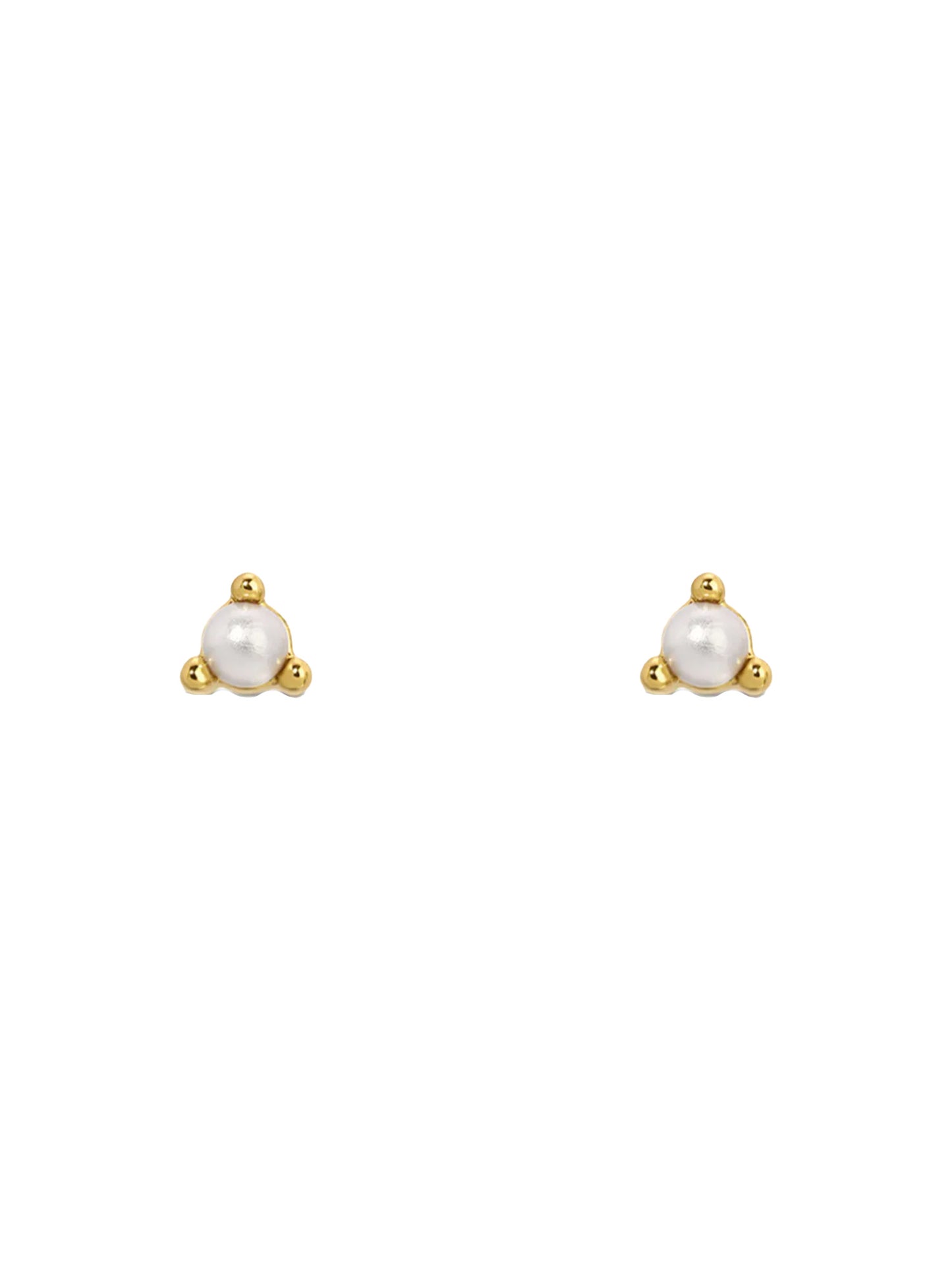 mini pearl earrings