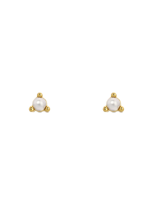 mini pearl earrings