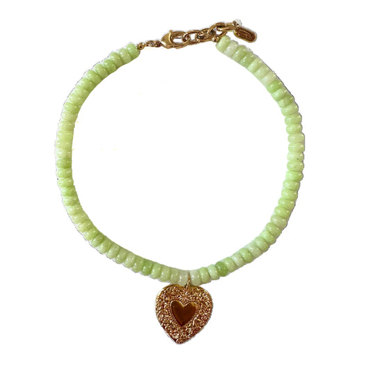 vintage heart necklace