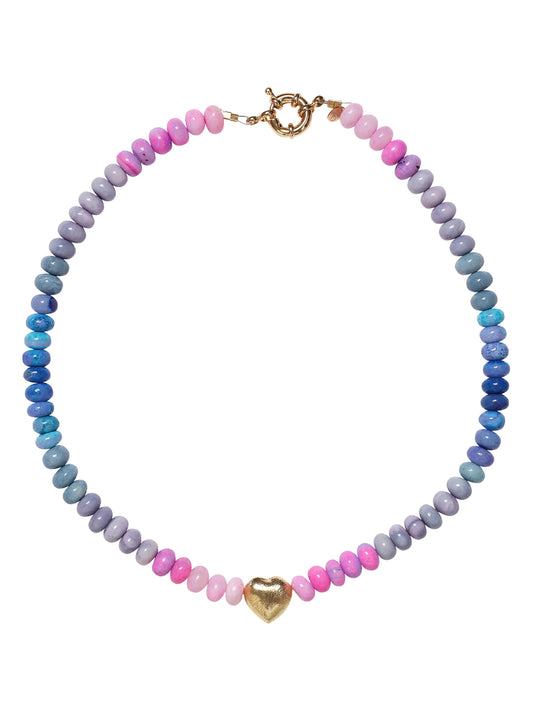 beaded love necklace